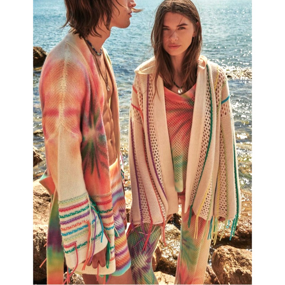 CANESSA Italy 100% cashmere travel goop fave jupiter jungle pants nwot $1,010 s - Picture 2 of 14